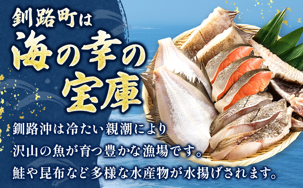 【定期便 5ケ月連続】プロ厳選 北海道産 天然 鮮魚セット ＜冷凍＞ 500g〜1kg ｜ 鮮魚ボックス 詰め合わせ 刺身 下処理 切り身 料理に 定期便も人気 5回 ヒロセ 産地直送 魚介 海鮮 魚介 80000円 海鮮定期便 北海道 釧路町 釧路超