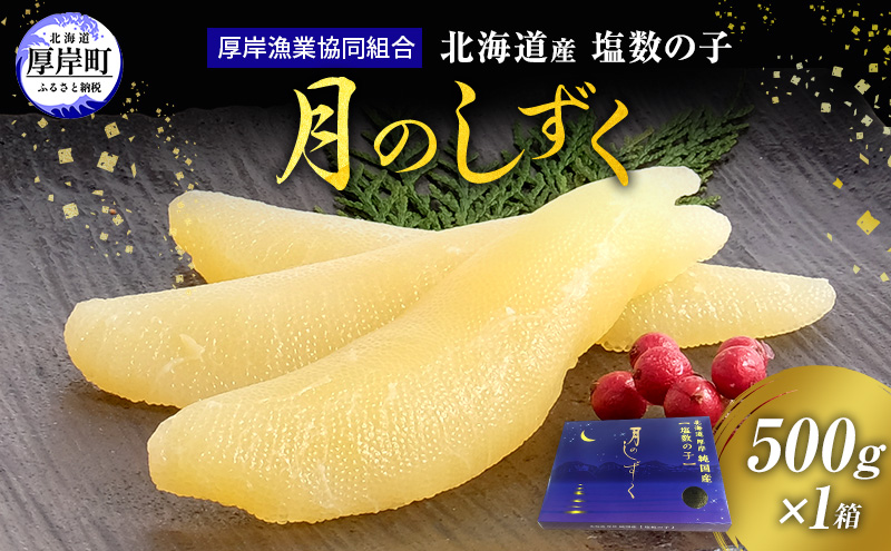 北海道産 塩数の子 月のしずく 500g [ かずのこ 魚介類  正月  魚卵　数の子 ]