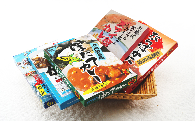 高島食品　カレー5種セット 惣菜 レトルトカレー 洋食 海鮮カレー 手軽 海の幸カレー かきカレー 雲丹カレー 大漁カレー ほたてカレー たらばかにカレー 