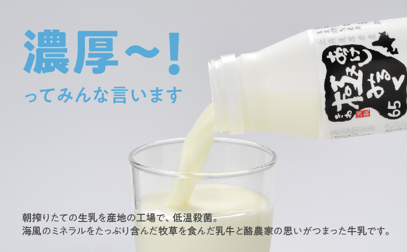 12ヵ月 定期便 北海道 厚岸産 牛乳 あっけし極みるく65 900ml×6本セット (900ml×6本,合計5.4L) 乳 ミルク 飲料類