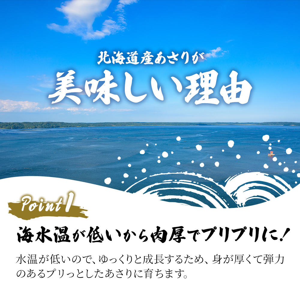 6ヵ月 定期便 北海道産 冷凍ボイル あさり 180g×5パック （各月900g、合計5.4kg） 魚貝類 海鮮 海の幸 旨味 簡単 便利 食材