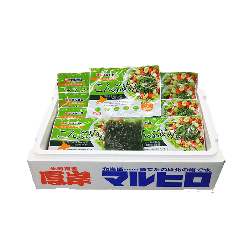 【6ヵ月 定期便】 昆布 麺 北海道厚岸産 こんぶめん 70g×15入 (70g×15袋,合計1,050g) 海藻 つけ麺 鍋 魚介類 加工食品