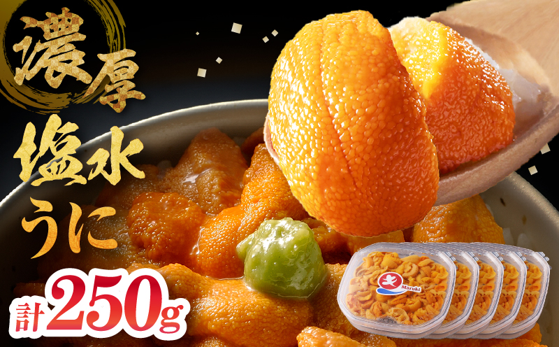 ≪氷温熟成≫塩水うに(天然バフンウニ)　50g×5パック_111104