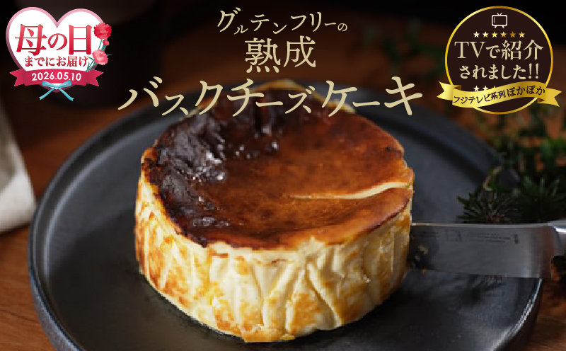 ≪母の日までにお届け!!≫テレビ番組【ヒルナンデスで紹介!!】熟成バスクチーズケーキ スイーツ 北海道_H0041-100-mo