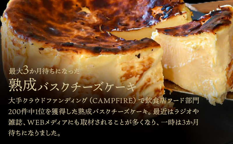 ≪母の日までにお届け!!≫テレビ番組【ヒルナンデスで紹介!!】熟成バスクチーズケーキ スイーツ 北海道_H0041-100-mo