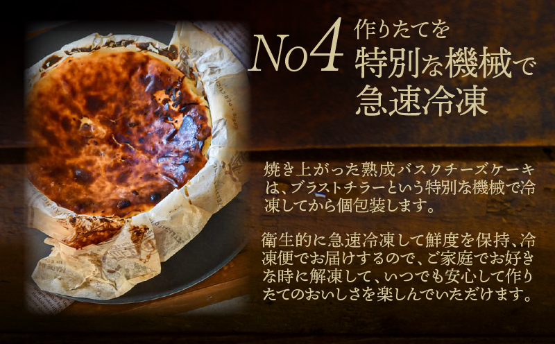 ≪母の日までにお届け!!≫熟成と非熟成バスクチーズケーキ食べ比べセット_H0041-101-mo
