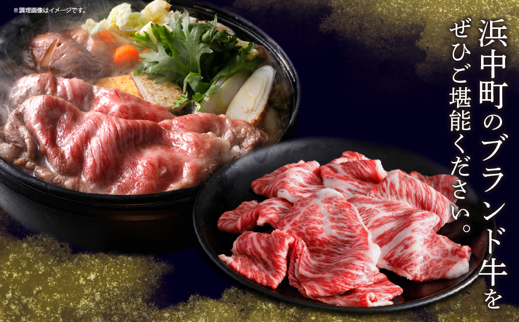 北海道浜中黒牛肩ロース(すき焼き用)約500g_H0019-104