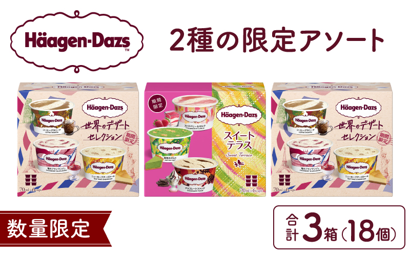 ハーゲンダッツ『アソートボックス3箱セット』アイスクリーム アイス スイーツ デザート_H0016-169