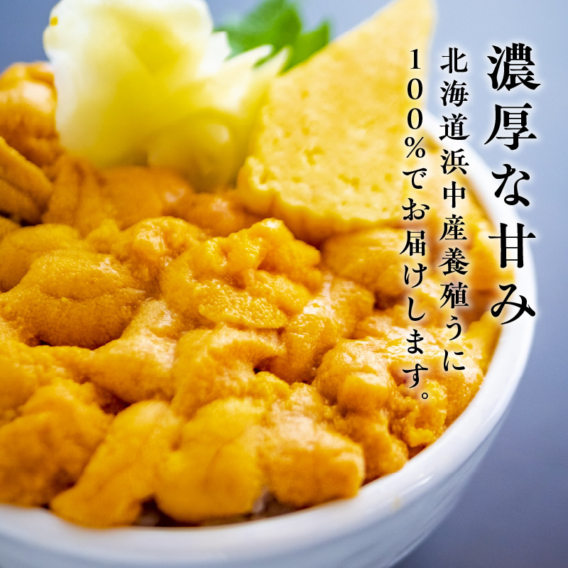 無添加「浜中町養殖塩水うに(計50g)」_H0038-001