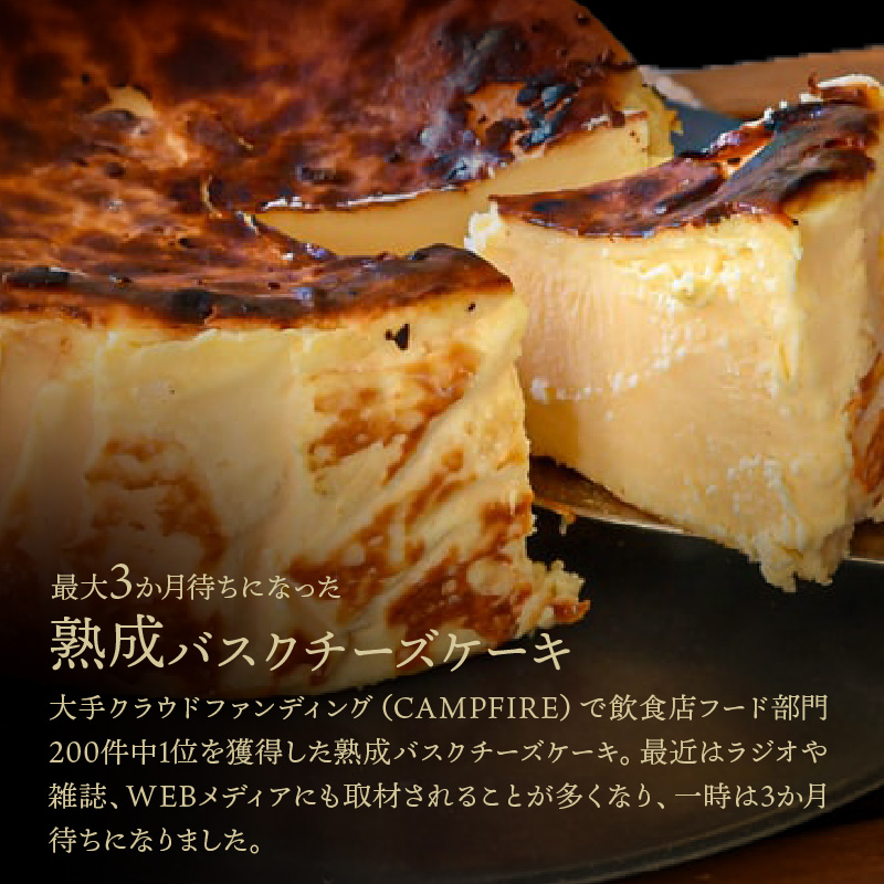熟成と非熟成バスクチーズケーキ食べ比べセット_H0041-002