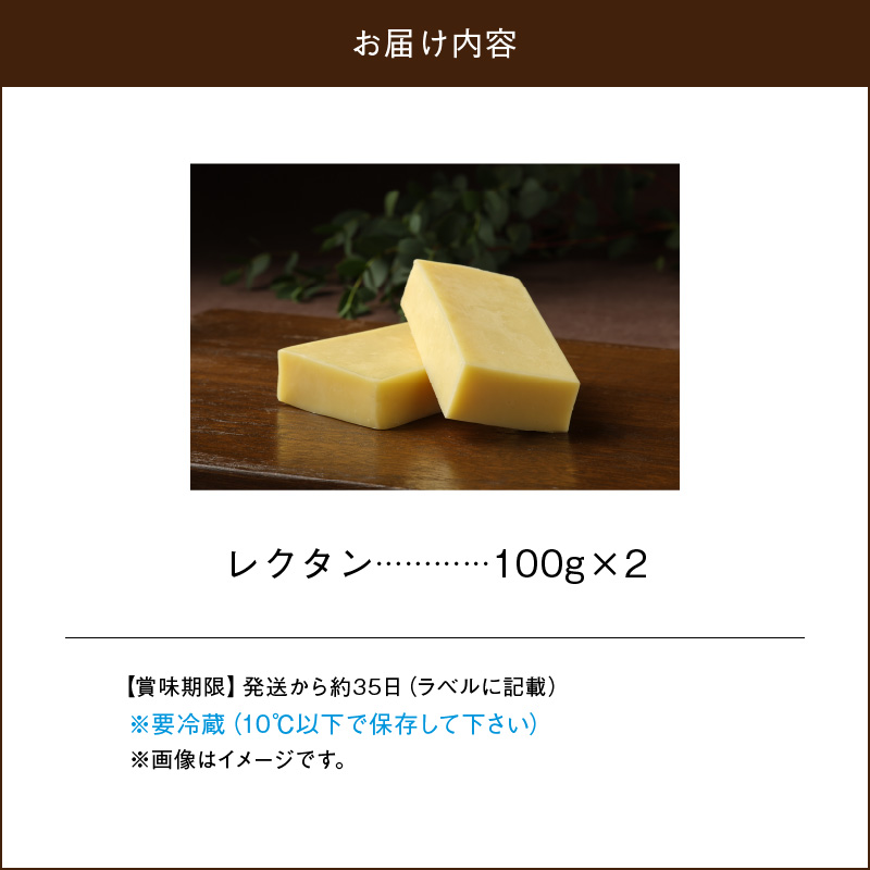 チーズ工房のナチュラルチーズ　レクタン100g×2_H0003-006