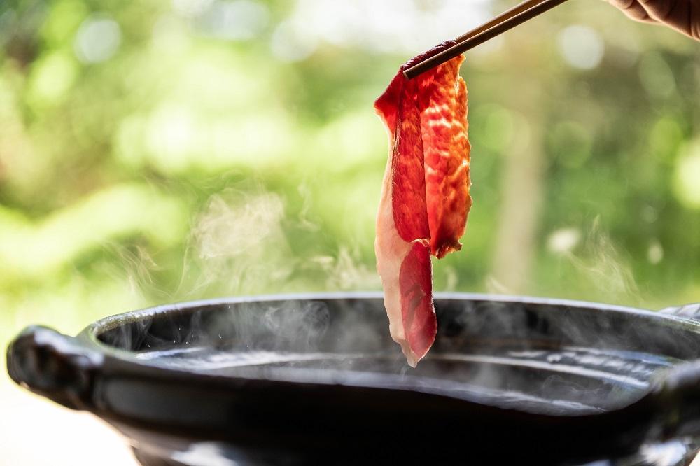 北海道 標茶町産 エゾ 鹿肉 しゃぶしゃぶ用 ロース 500g