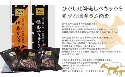 北海道産 しべちゃサフォーク（羊肉）生ラム プレミアムセット400g （ヒレ・リブロース・カルビ・モモ各100g）