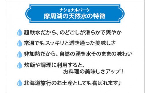 1154.摩周湖の天然水（非加熱製法） 500ml×96本 硬度 18.1mg/L ミネラルウォーター 飲料水 軟水 非加熱 弱アルカリ性 湧水 湧き水 ナチュラル ペットボトル 阿寒摩周湖国立公園 国産 屈斜路湖 北海道 弟子屈町