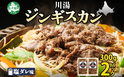 2525.ジンギスカン 塩ダレ 300g 2パック 羊肉 焼肉 味付け肉 BBQ バーベキュー お取り寄せ 冷凍 郷土料理 プレゼント 贈り物 gift 送料無料 北海道 弟子屈町