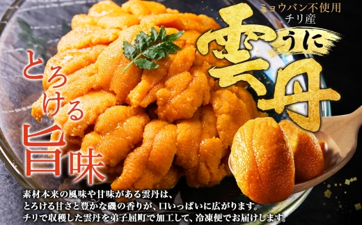 3209. うに 海鮮 ウニ チリ産 冷凍 200g 4人前 雲丹 丼 刺身 送料無料 北海道 弟子屈町