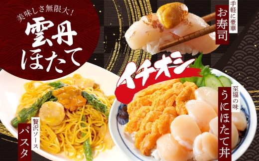 3341. 雲丹 300g ホタテ 300g 海鮮2種セット ウニ チリ産 冷凍 うに ミョウバン不使用 ほたて 貝柱 生ほたて 刺身 帆立 冷凍 海鮮 海鮮丼 お刺身 つまみ おつまみ おかず ごはんのおとも 北海道 弟子屈町