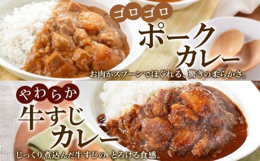 780. カレー 4種 食べ比べ 計4個 中辛 スープカレー ビーフカレー ポークカレー 牛すじカレー じゃがいも 牛 牛肉 豚肉 肉 鳥 鶏 業務用 レトルトカレー 保存食 備蓄 まとめ買い 送料無料 北海道 弟子屈町