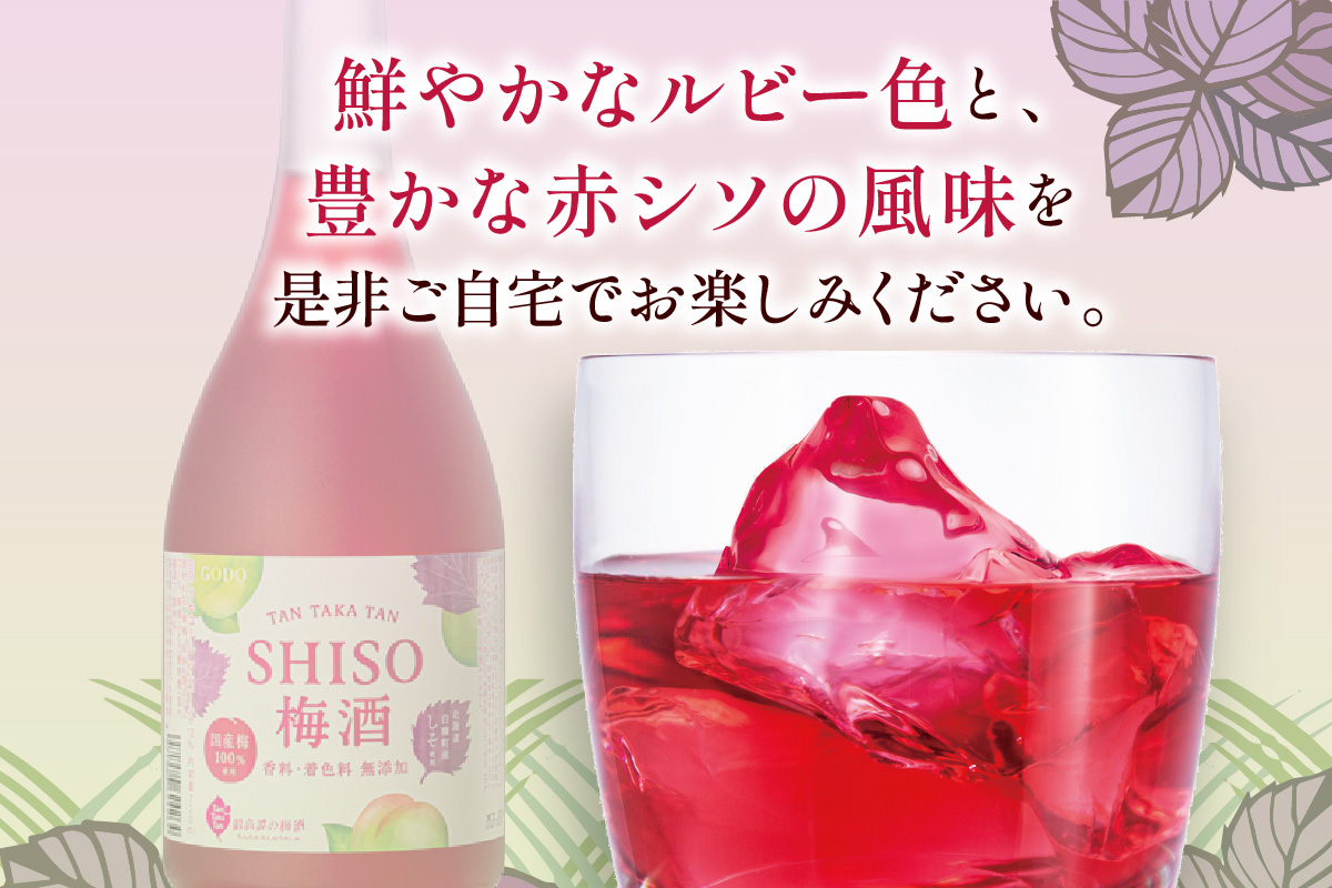 鍛高譚（たんたかたん）の梅酒[720ml]【4本セット】しそ 紫蘇 シソ 梅酒 梅 果実酒 お酒 アルコール お湯割り 水割り ロック ストレート 本格焼酎 定番焼酎 晩酌