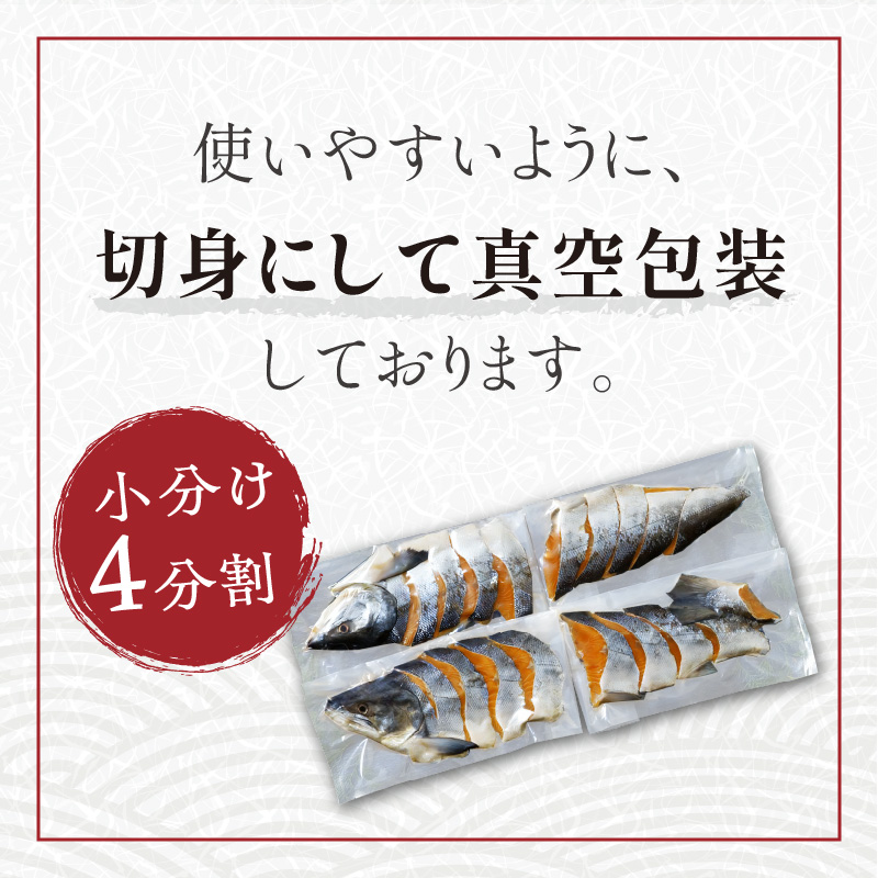 大手百貨店も扱う 新巻鮭姿切身 4分割 1.6kg メス 鮭 さけ シャケ しゃけ sake サーモン 人気 高級 大満足 美味しい 贈答 魚介類 海鮮 真空包装 山漬け ふるさと納税 ふるさとチョイス チョイス 北海道 白糠町