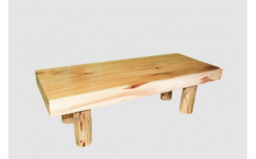 【58】座卓（テーブル）バッコヤナギ・一枚天板【厚さ約8.0cm】