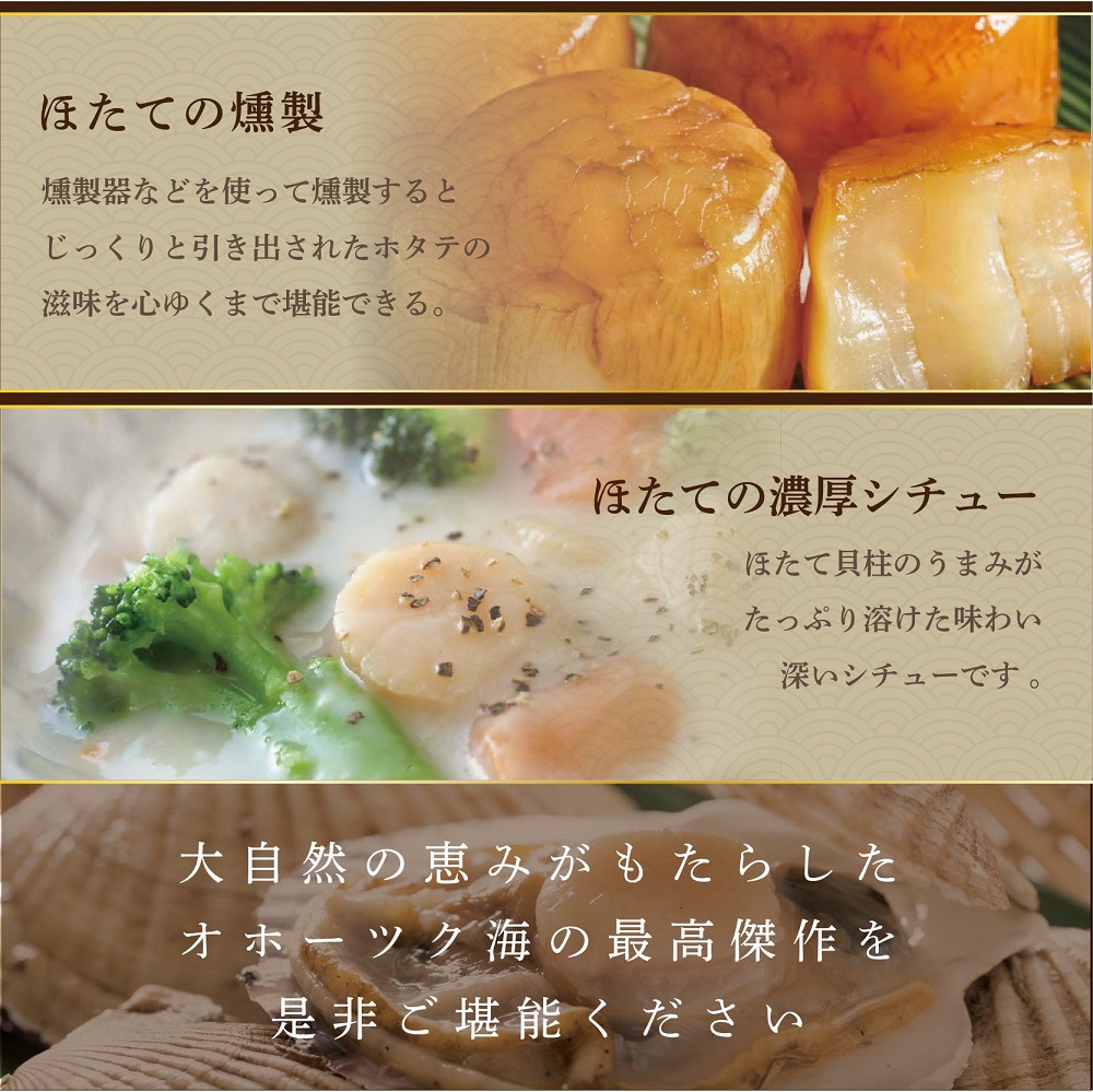 【毎月4ヶ月定期便】北海道 野付産 漁協直送 冷凍ホタテ 貝柱大粒ホタテ500ｇ