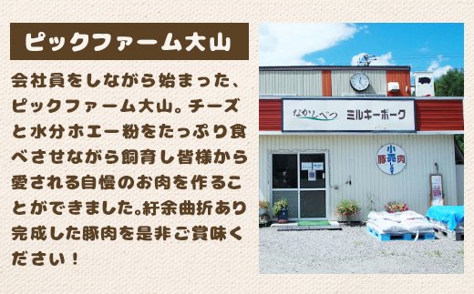 北海道中標津産 ミルキーポークおためしセット（計2.1kg）【15002】