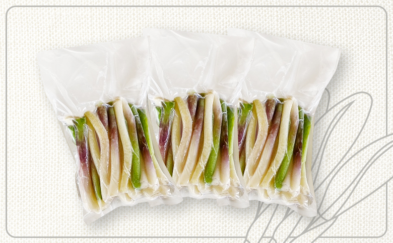 行者にんにくホワイト行者×3袋（茎部）【20012】