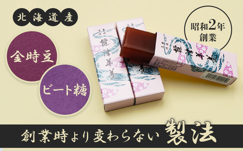 【定期便：全3回】 標津羊羹 一口サイズ 50g×24本 計1.2kg 羊羹 羊かん 標津羊羹 和菓子 お茶菓子 ようかん 金時豆 スイーツ お取り寄せ ギフト お土産 ふるさと納税 北海道 中標津町 中標津【22016】