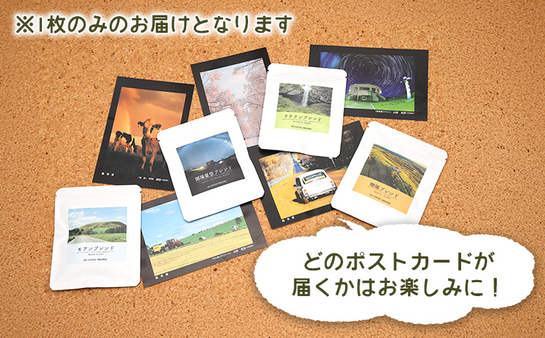 UB COFFEE オリジナル コーヒードリップパックC 計3点 | オンライン申請 ふるさと納税 北海道 中標津 コーヒードリップパック 2袋 ポストカード 1枚 限定 パッケージ コーヒー ドリップ パック 開陽 モアン クテクン 開陽星空 ブレンド ブラジル 珈琲 写真 ランダム 詰め合わせ お取り寄せ ワンストップ マイページ なかしべつ観光協会 中標津町【32025】