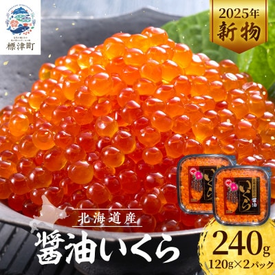 【令和7年新物】醤油いくら120g×2パック【配送不可地域：離島】【1693876】