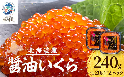【令和7年新物】鮭 醤油 いくら 120g×2パック 北海道産 醤油漬け サケ  小分け【配送不可地域：離島】【1693876】