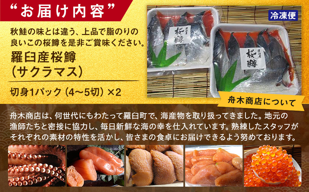 羅臼産桜鱒（サクラマス） 生産者 支援 応援