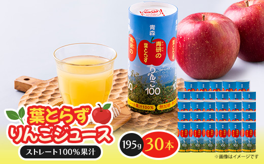 葉とらずりんごジュース　195g×30本入り【1657595】