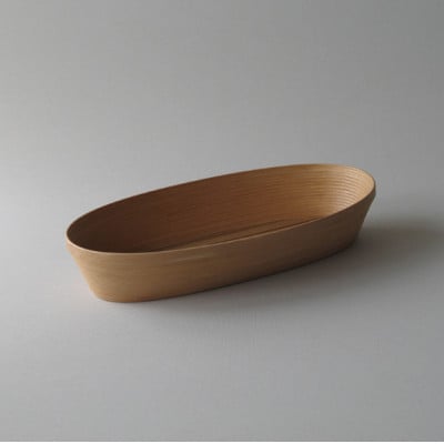 BUNACO　IB-C622　オーバルボックス　Mサイズ(ライトブラウン)【1660235】