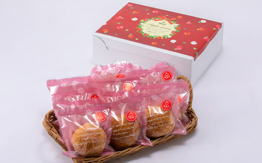 りんごのクッキーシュー　1箱(計12個入り)【配送不可地域：離島】【1678672】