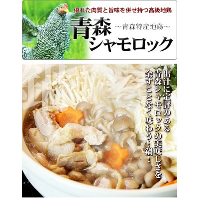 特産地鶏 青森シャモロック 正肉1羽セット(シャモロックスープ付)【配送不可地域：離島】【1657294】