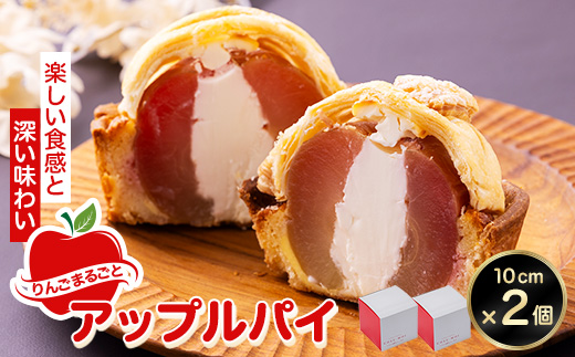 りんごまるごとアップルパイ 10cm×2個セット【配送不可地域：離島・沖縄県】【1657754】