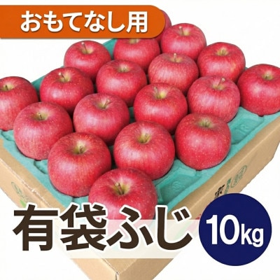 【2026年4〜5月出荷予定】平均糖度13度以上! 有袋ふじ 約10kg おもてなし用【配送不可地域：離島・沖縄県】【1707170】