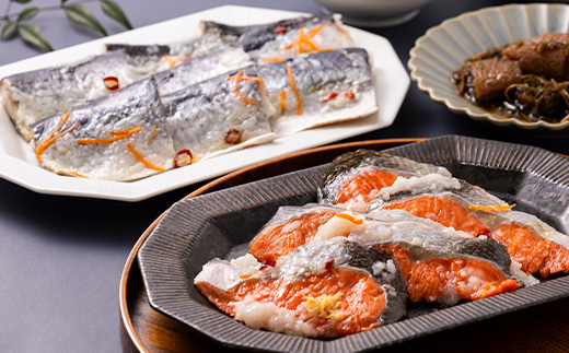 飯寿し 2種・醤油漬 3種セット【配送不可地域：離島】【1657358】