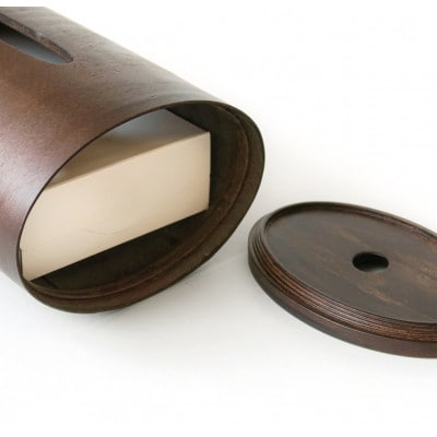 BUNACO　IB-T2396　ティッシュボックスSWINGスリム(ダークブラウン)【1660596】