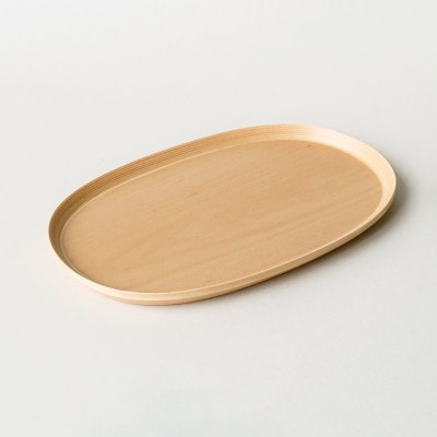 BUNACO　#5223　オーバルトレイ　30cm　(ナチュラル)【1660289】