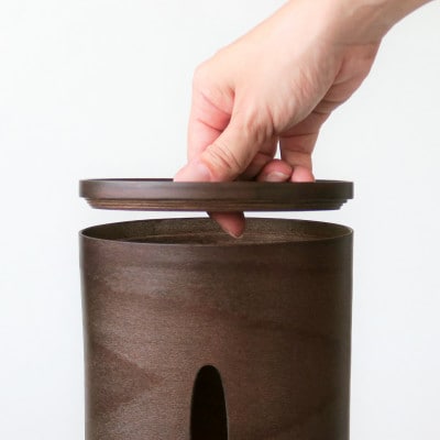 BUNACO　IB-T2396　ティッシュボックスSWINGスリム(ダークブラウン)【1660596】