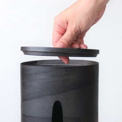 BUNACO　IB-T2392　ティッシュボックスSWINGスリム(ブラック)【1660593】