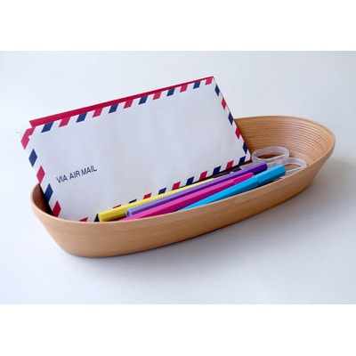 BUNACO　IB-C622　オーバルボックス　Mサイズ(ライトブラウン)【1660235】