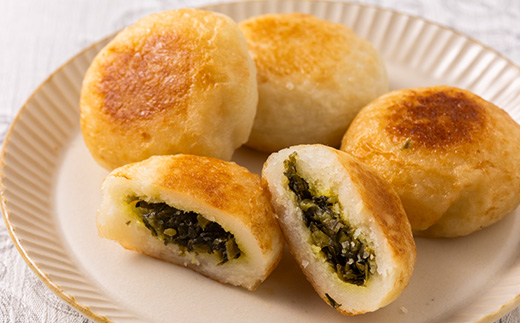 いももち(めじゃも)ゴマ高菜味　1袋4個入り(1個40g)×5袋【配送不可地域：離島】【1659097】