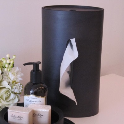 BUNACO　IB-T2392　ティッシュボックスSWINGスリム(ブラック)【1660593】