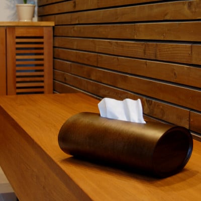 BUNACO　IB-T2396　ティッシュボックスSWINGスリム(ダークブラウン)【1660596】