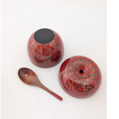 津軽塗 りんごっこ 唐塗赤上【1669536】