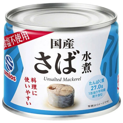 umios さば水煮 食塩不使用 190g×12個【配送不可地域：離島】【1544062】